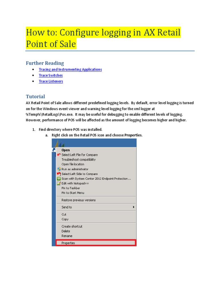 How To Configure Logging in Pos | PDF | Computers | Technology ...