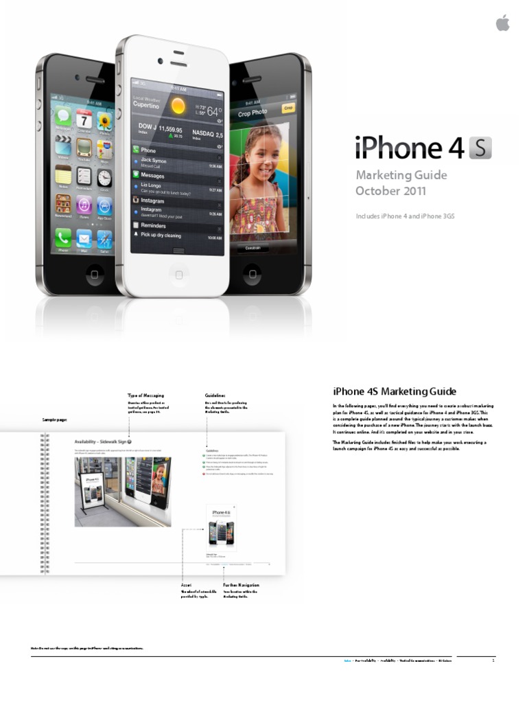 Iphone 4S Marketing Guide | PDF | I Phone | I Cloud