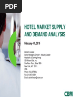 02.04.2010 Hotel Market Supply and Demand Analysis CB Richard Ellis