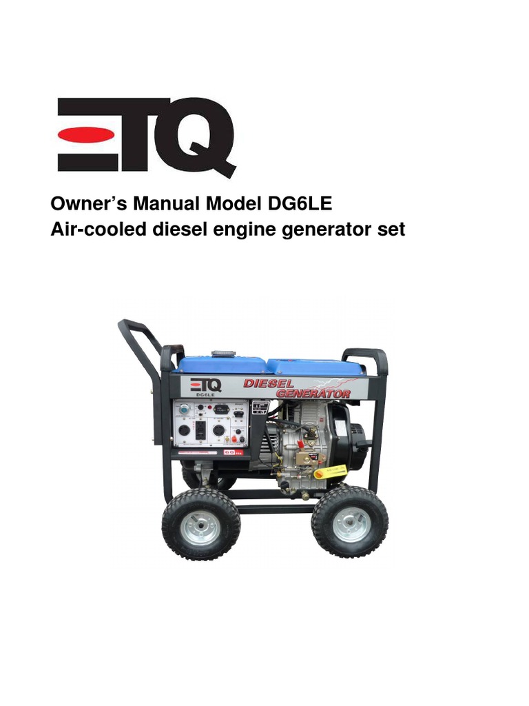 Etq Diesel Generator Internal Bustion Engine Diesel Engine