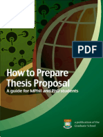 Prepare Thesis Proposal Guide