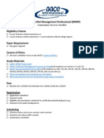 Decision & Risk Management Professional (DRMP) : Examination Process Checklist