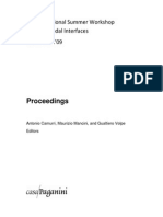 Proceedings: 5 International Summer Workshop On Multimodal Interfaces eNTERFACE'09