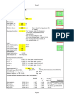 Two Way Slab Design Excel Sheet