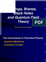 Strings, Branes, Black Holes and Quantum Field Theory: Professor Jerome Gauntlett
