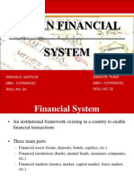 Indian Financial System: Pravin S. Satpute Mba - Ii (Finance) Roll No. 24 Sangita Pund MBA - Ii (Finance) Roll No. 22