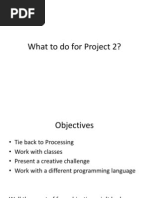 What To Do For Project 2?