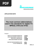 The Most Common Abbreviations in DVB