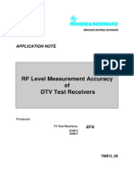RF Level Measurement in DVB Test RX