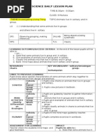 Lesson Plan Harian Sains - Chandra