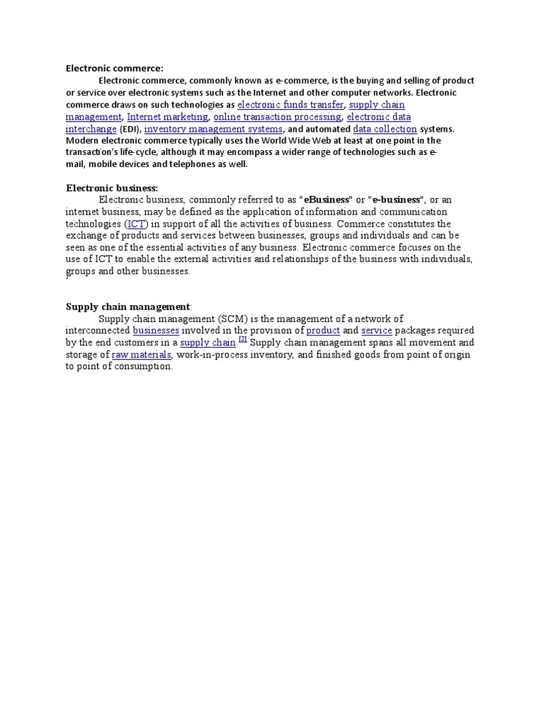 Overview of Electronic Commerce | PDF | Technology & Engineering