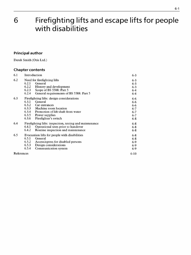 Fire Fighting Lifts | PDF