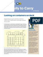 Lashing Containers On Deck