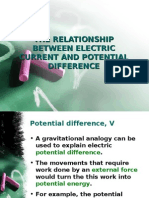 The Relationship Between Electric Current and Potential Difference