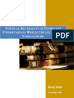 Ekdi - 'Vertical - Restraints & Foreclosure'