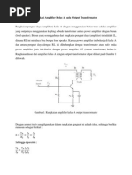 Download Aplikasi Amplifier Kelas a Rangkaian Penguat Daya by Darma Setiawan SN194370683 doc pdf