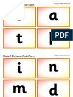 S A T P: Phase 2 Phoneme Flash Cards