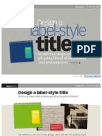Design -  Label Style Title