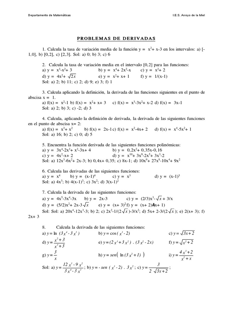 Derivadasyaplicaciones Pdf