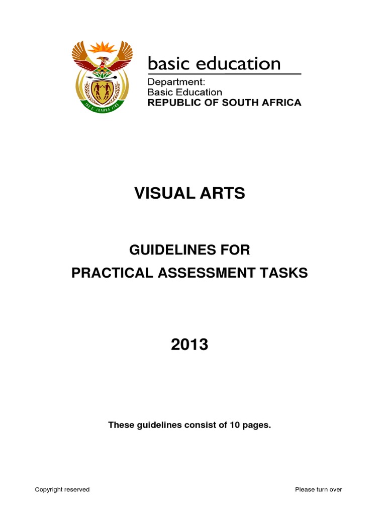 Visual Arts Guidelines For Practical Assessment Tasks PDF