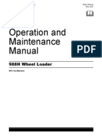 Operation and Maintenance Manual: 988H Wheel Loader