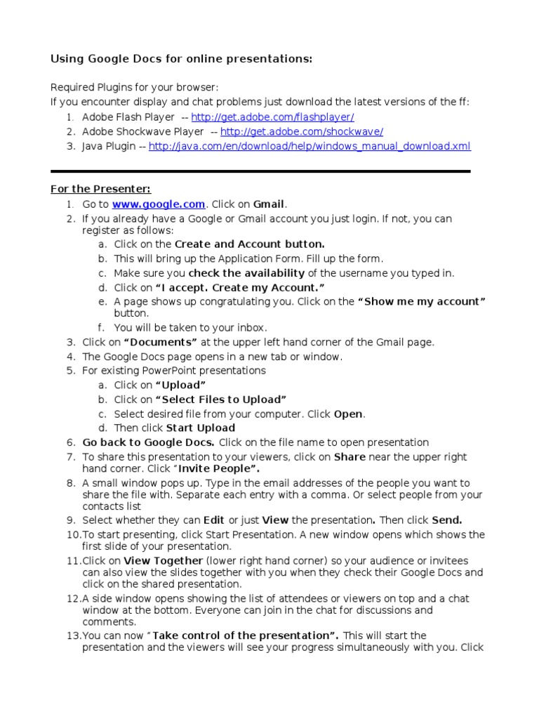 Using Google Docs for Online Presentations: A Step-by-Step Guide for