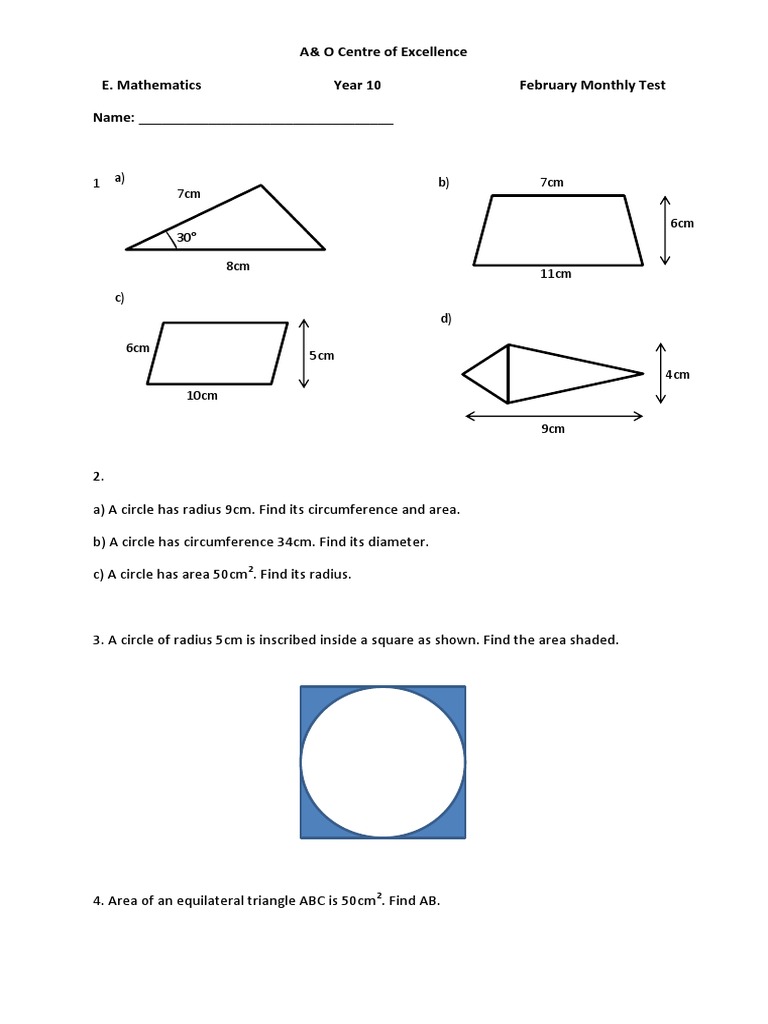 Mac Monthly Exam Ques Paper | PDF | Teaching Methods & Materials | Home ...