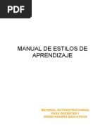 Manual de estilos de aprendizaje