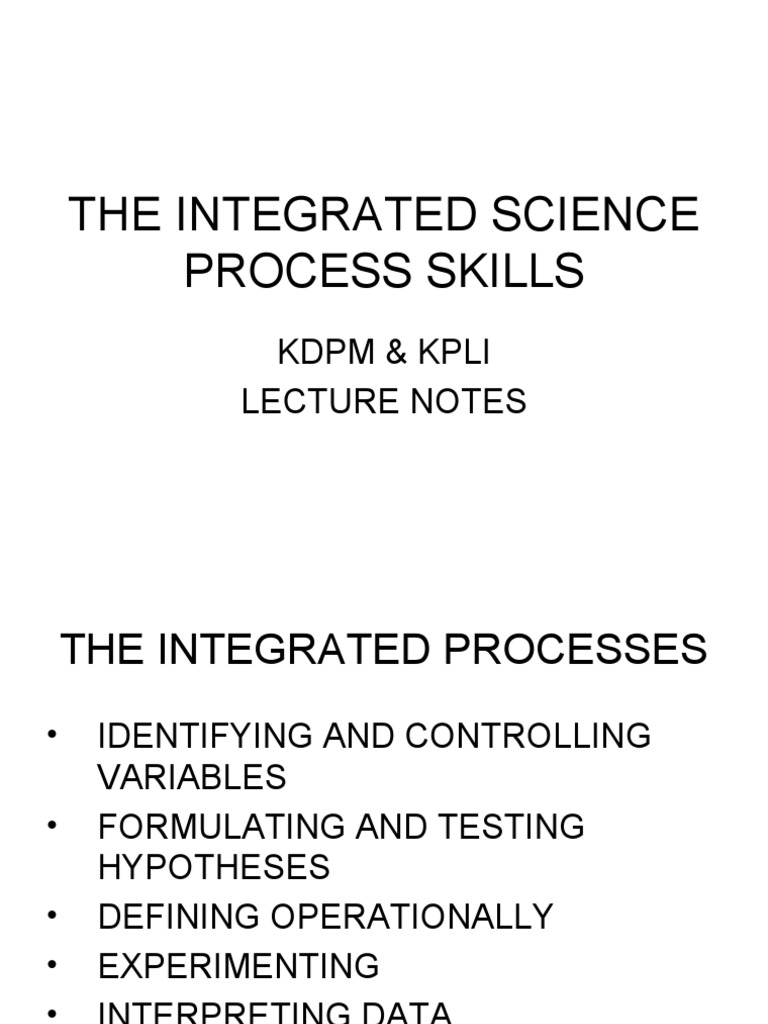 6_the Integrated Science Process Skills Hypothesis Experiment