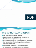 The Taj Hotel and Resort. THE TAJ'S PEOPLE PHILOSOPHY AND STARS SYSTEM