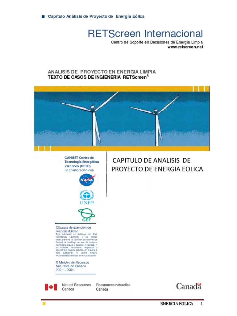 Proyecto de Energia Eolica6 | PDF | Energía eólica | Generación eléctrica