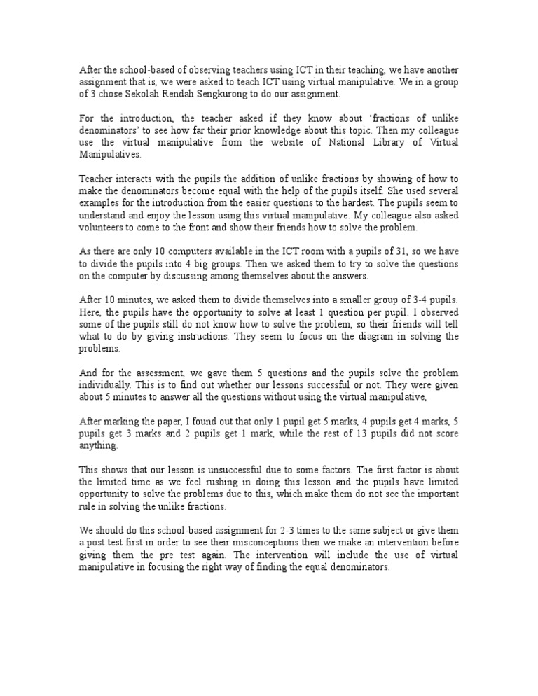 Lesson On ICT | PDF