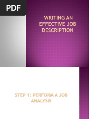 Job Description
