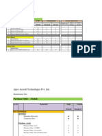 Apex - Manufacturing Document Sheet