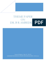 Theme Paper ON Dr. B R Ambedkar: Samprati Motghare - Reg. No. 0293/49