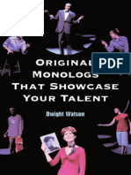 Original Monologs That Showcase Your Talent