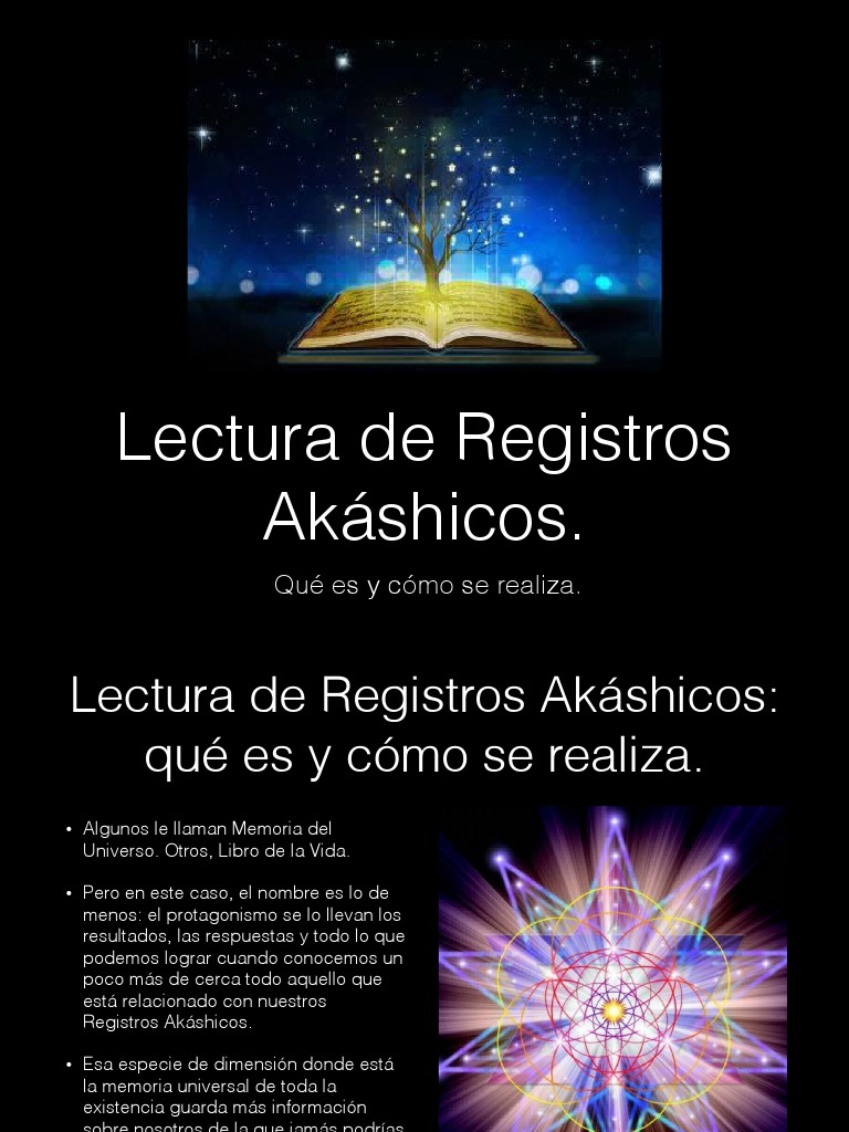 Registros Akashicos PDF Lectura (proceso) Alma