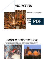 Production: Creation of Utilities'