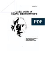 Agustin Barrios Complete Works Vol. 2 Edition Stover