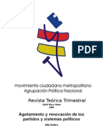 Agotamiento y renovación de los partidos y sistemas políticos 