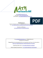 Domain and Range Worksheet