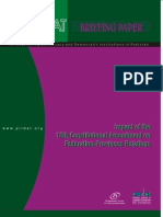 Impactofthe18thConstitutionalAmendmentonFederalProvincesRelations-BriefingPaper