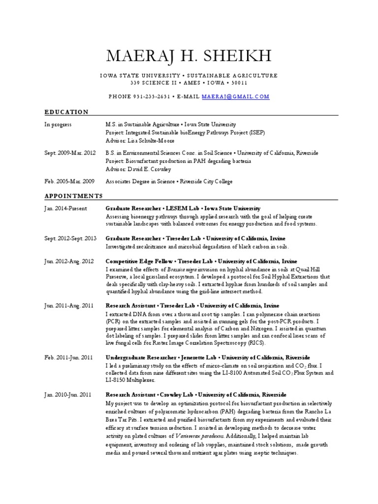 Sustainable Agriculture Research Profile | PDF | Pakistan | University ...