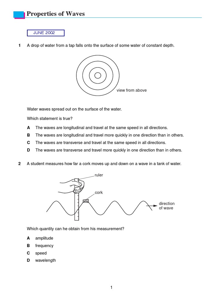 11 Properties of Waves Wavelength Waves
