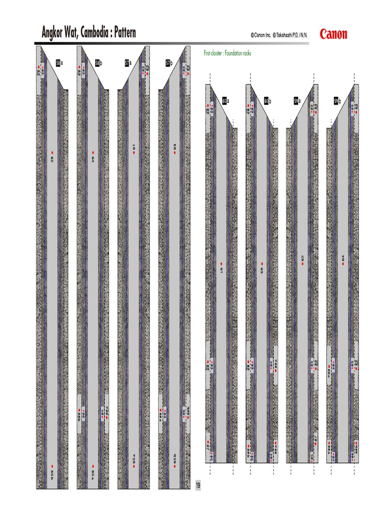 Angkor Wat, Cambodia: Pattern: First Cloister: Foundation Rocks | PDF