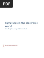 Signatures in the Electronic World Part 5- How to Sign Safely in the Cloud