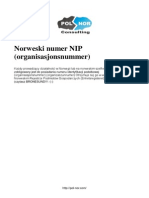 Numer NIP - Norwegia PDF