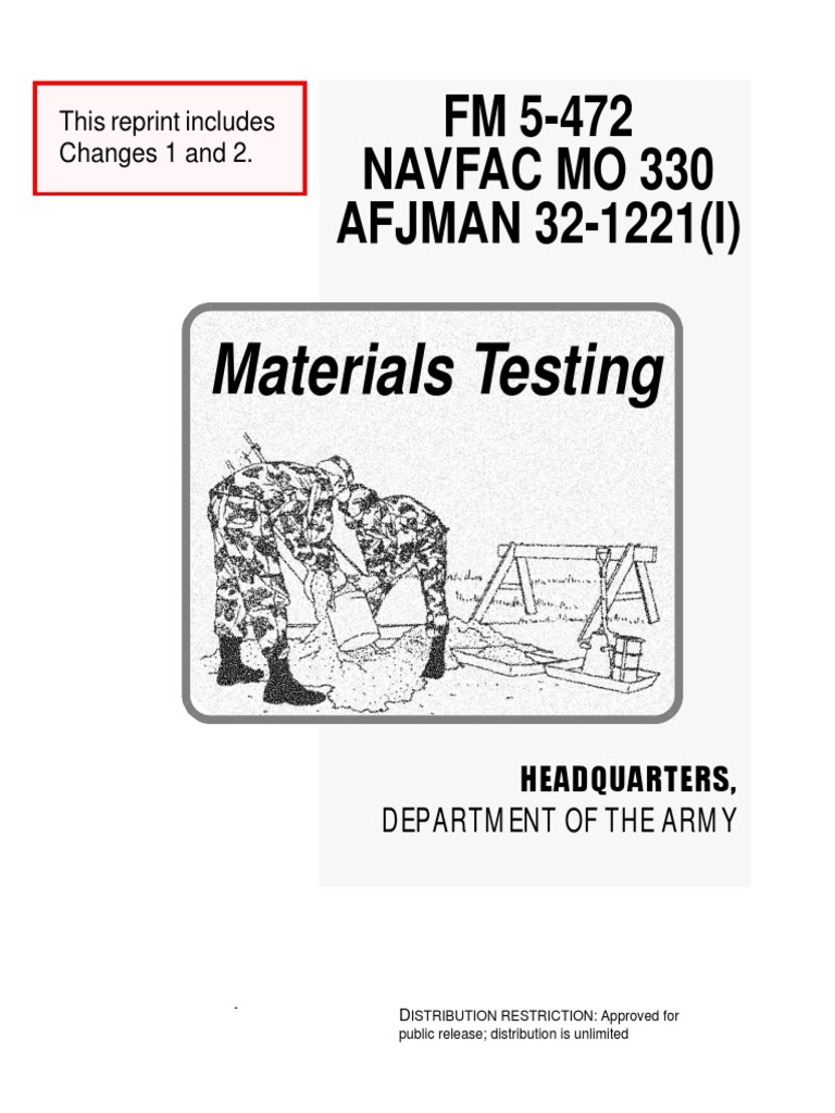 Materials Testing Field Manual Update | PDF | United States Department ...
