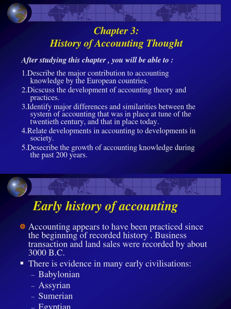 Evolution of Accounting Thought | PDF | Debits And Credits | Economies