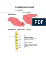 Posiciones de La Flauta